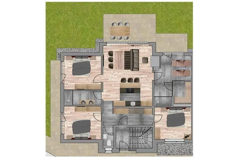 ３ベッドルームアパートメント, Natursinn Mountainchalets