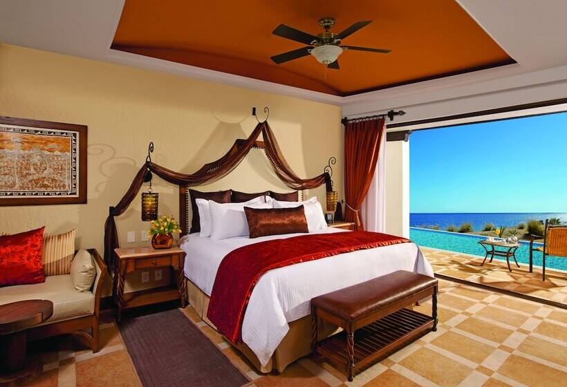 주니어 스위트 킹사이즈 침대, Secrets Puerto Los Cabos Golf & Spa18+