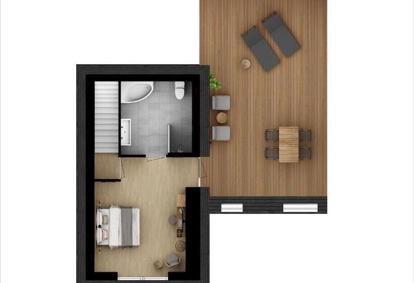 1침실 펜트하우스 아파트, Parc Maasresidence Thorn Apartments