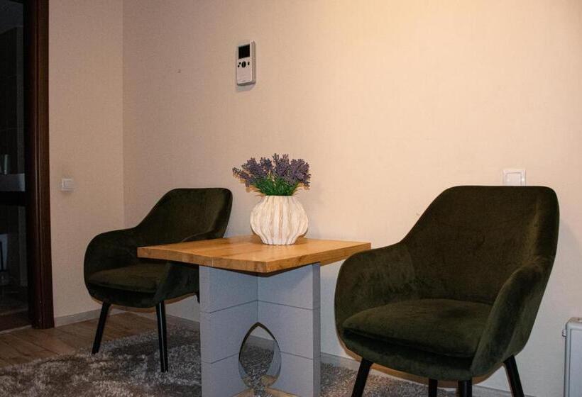 带大床的标准间, Janine Garden