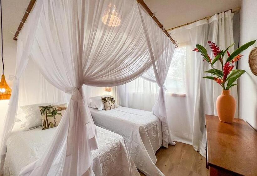 庭の見える1ベッドルームアパートメント, Pousada Recanto Caxando