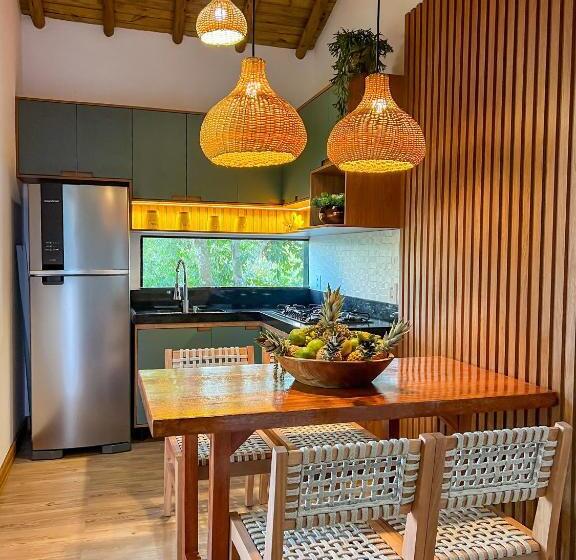 庭の見える1ベッドルームアパートメント, Pousada Recanto Caxando