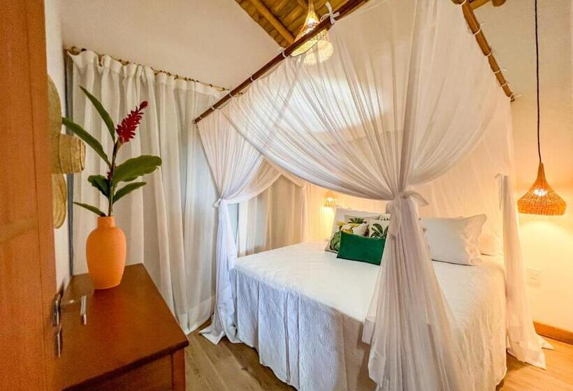 庭の見える1ベッドルームアパートメント, Pousada Recanto Caxando