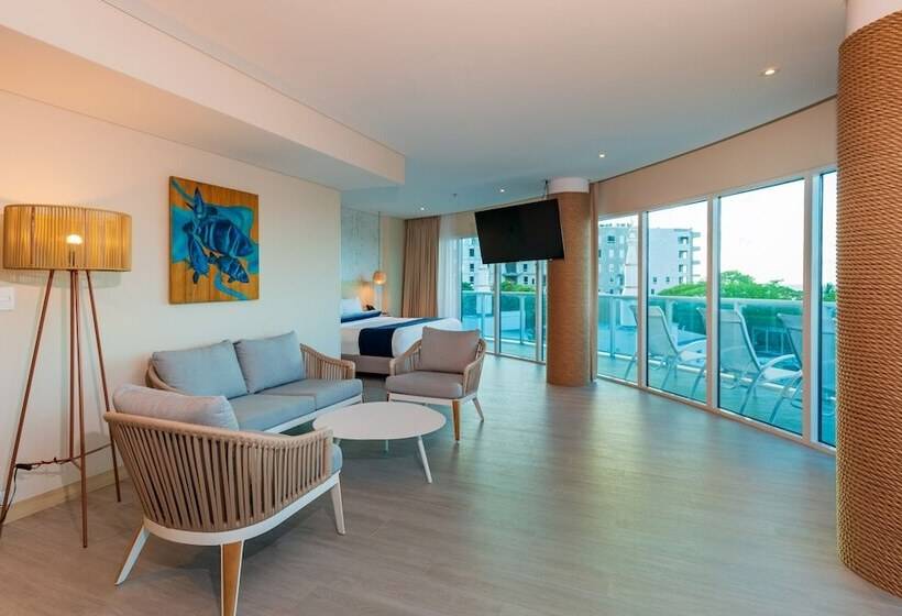 带阳台套房, Aquamare