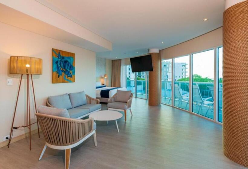 带阳台套房, Aquamare