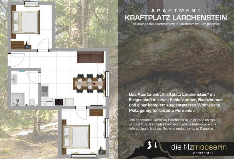 شقة غرفة نوم واحدة بالطابق الأرضى, Die Filzmooserin Apartments