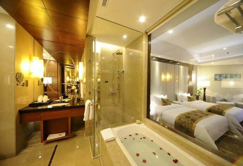 غرفة ديلوكس مطلّة علي الحديقة, Wanda Realm Xiamen North Bay