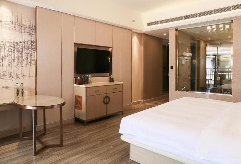 Büyük Çift Kişilik Yataklı Delüks Oda, Wanda Realm Xiamen North Bay