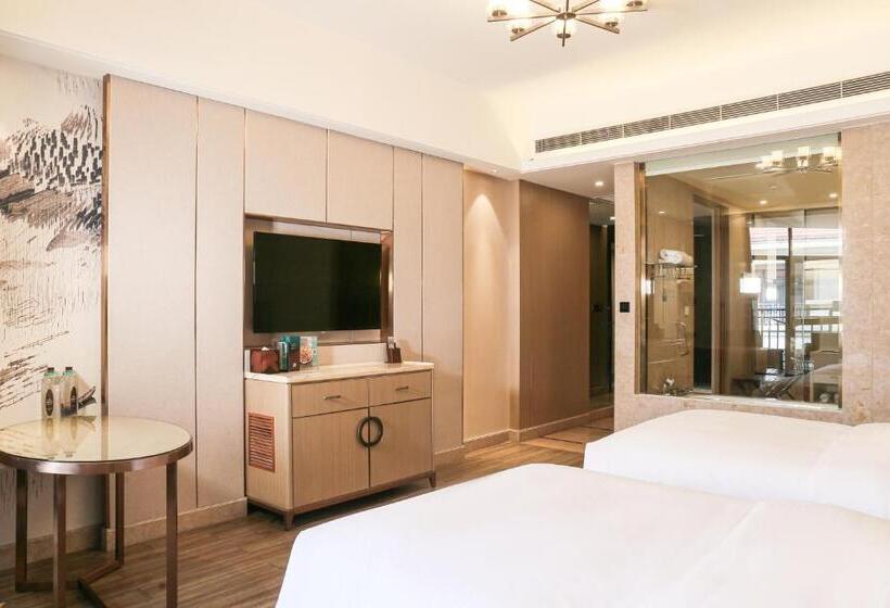 غرفة ديلوكس مطلّة علي الحديقة, Wanda Realm Xiamen North Bay