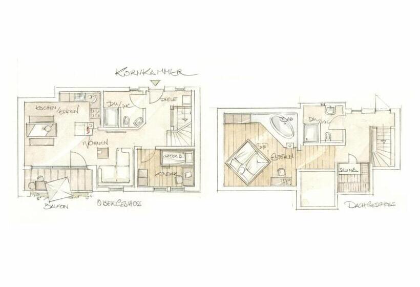 带2个卧室的公寓, Wastleicherhof