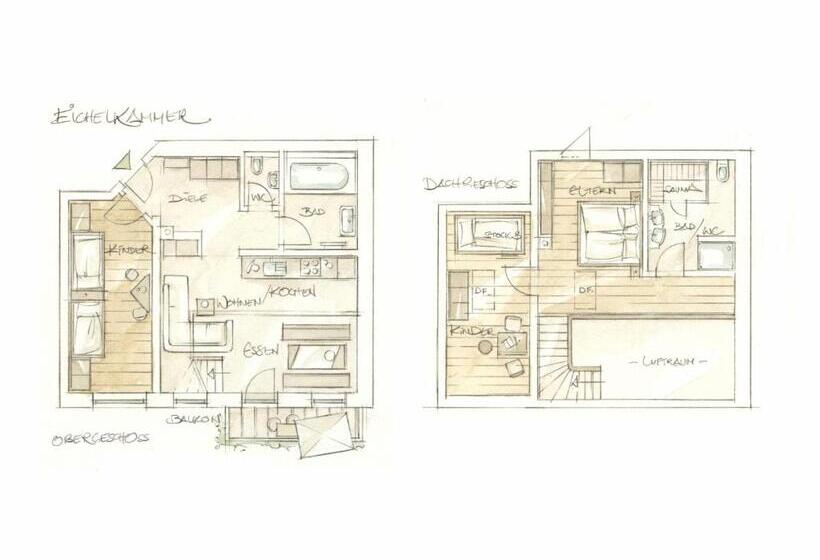 带2个卧室的公寓, Wastleicherhof