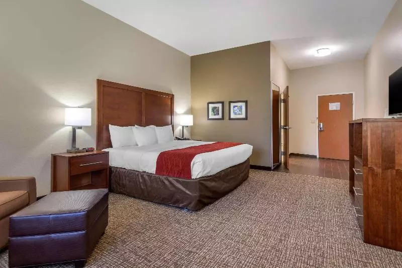 キングサイズベッドのスタンダードルーム, Comfort Inn & Suites Glenpool