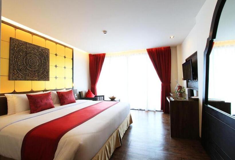 غرفة ديلوكس مزودة بشرفة, The Beach Heights Resort Sha Plus