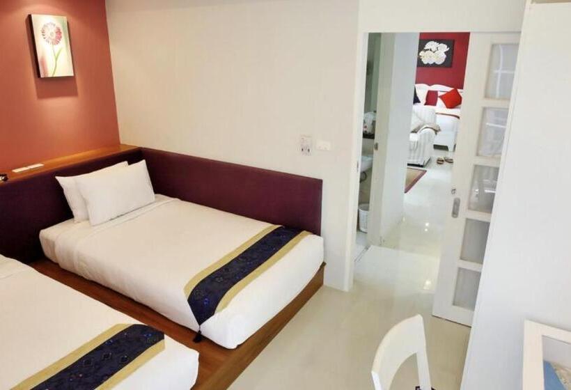 غرفة عائلية, The Beach Heights Resort Sha Plus