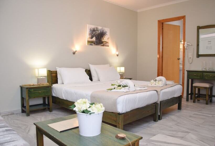 اتاق استاندارد با چشم‌انداز باغ, The Noverian Antama Organic Beach Resort Chania