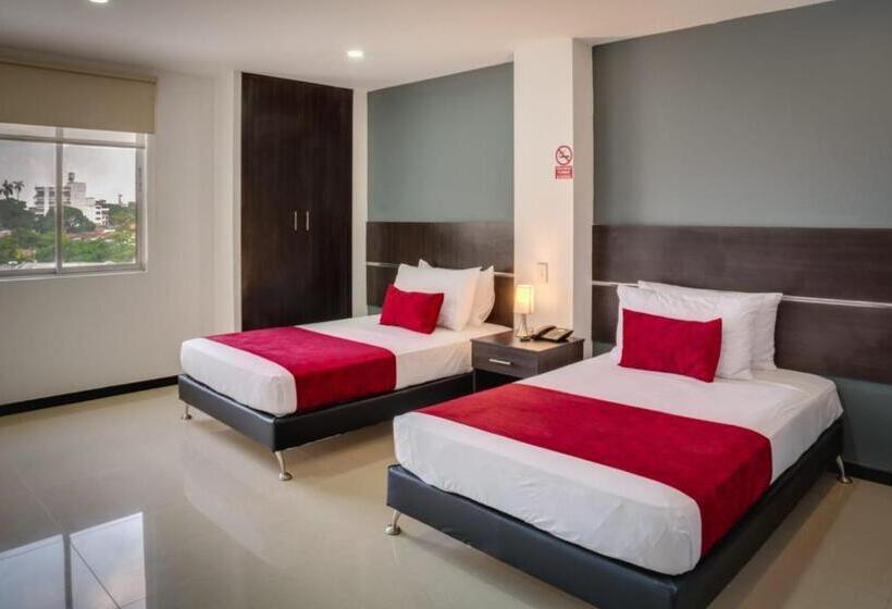 Standardzimmer 2 Doppelbetten, Diagonal Hotel Chipichape