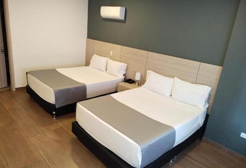 Standardzimmer 2 Doppelbetten, Diagonal Hotel Chipichape