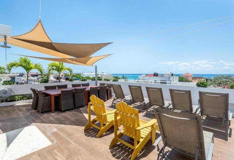 إستديو قياسى مزود بشرفة, 5th Av Sol Del Caribe Apart