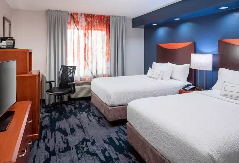 ２ダブルベッドのスタンダードルーム, Fairfield Inn & Suites By Marriott Austin Parmer Tech Ridge