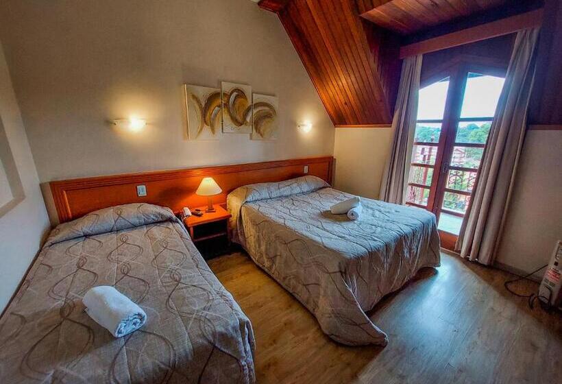 디럭스 트리플 룸, Nacional Inn Campos Do Jordao