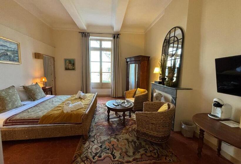 스탠다드 룸 킹사이즈 침대, Chateau De Roquelune