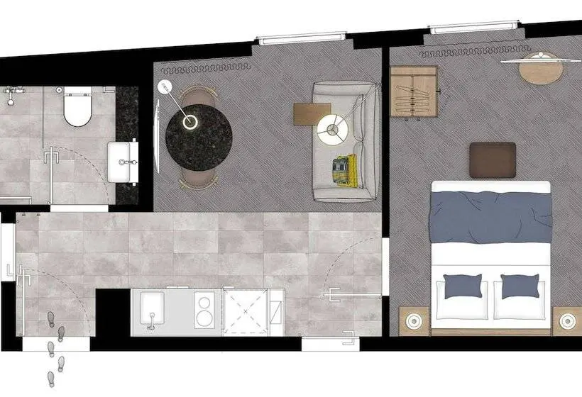 1ベッドルームアパートメント, Adina Apartment Hotel Stuttgart