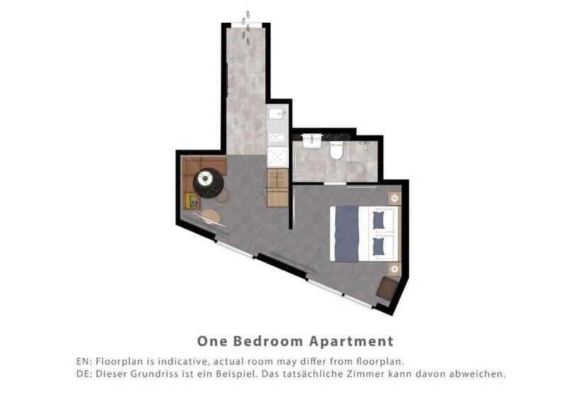 침실 1개 아파트, Adina Apartment Hotel Stuttgart