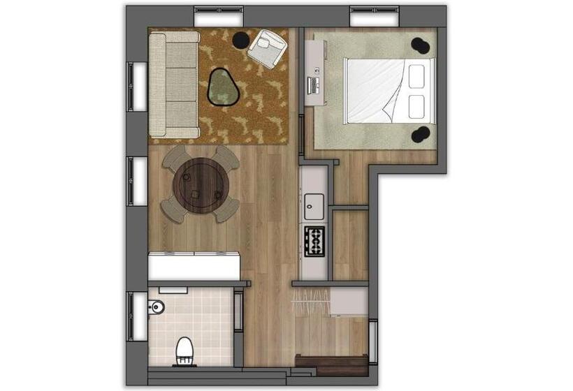 디럭스 4인 룸, Live And Stay Ekmanska
