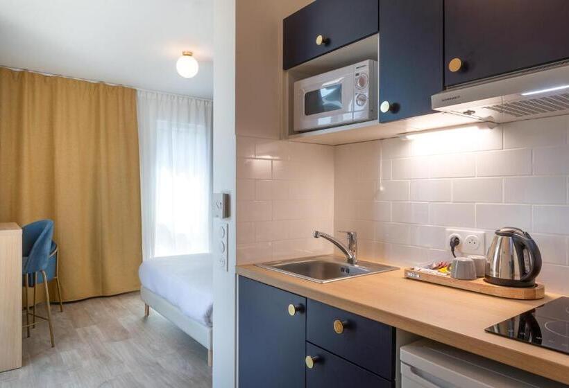 استودیو استاندارد با تراس, The Originals Résidence Le Monde Paris Ivry Confluence