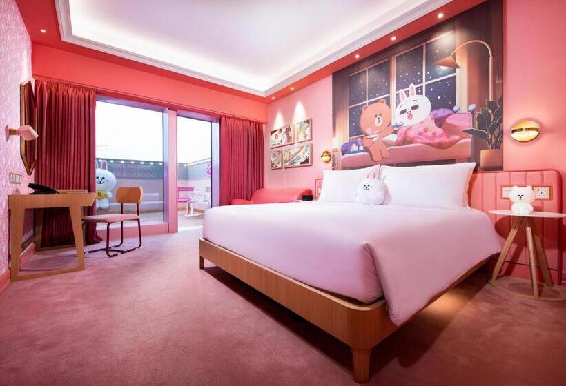 キングサイズベッドのデラックスルーム, Line Friends Presents Casa De Amigo