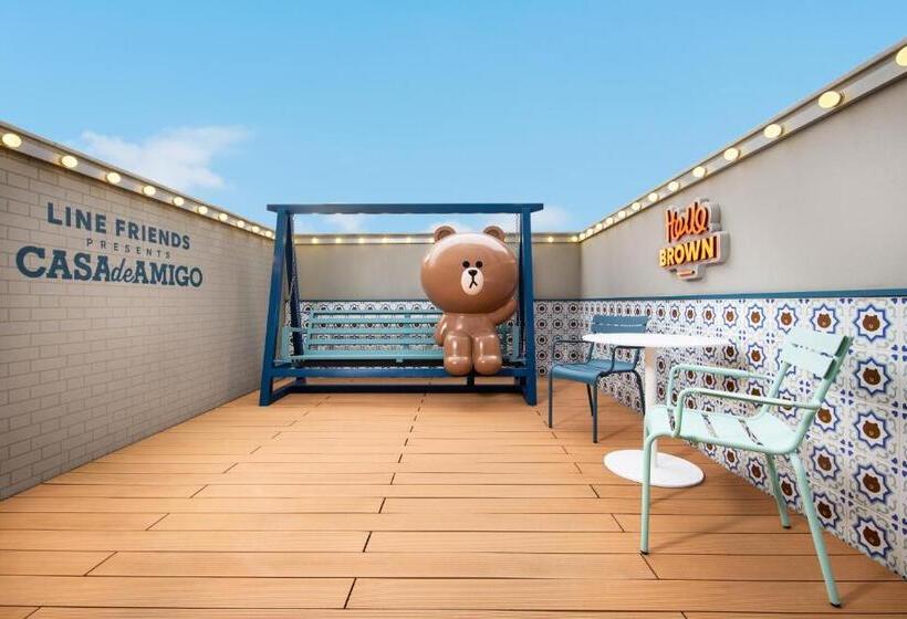 キングサイズベッドのデラックスルーム, Line Friends Presents Casa De Amigo