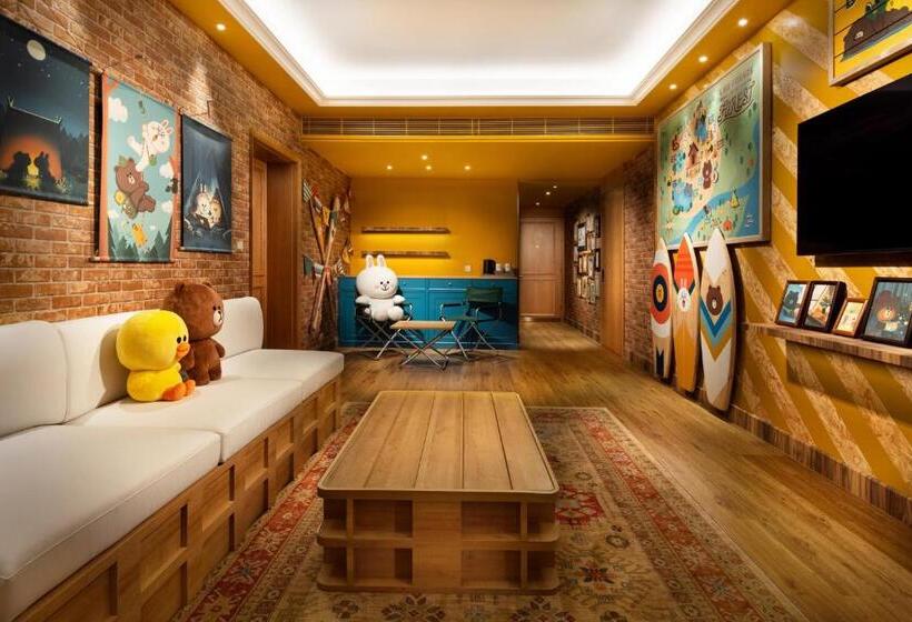 キングサイズベッドのスイートルーム, Line Friends Presents Casa De Amigo