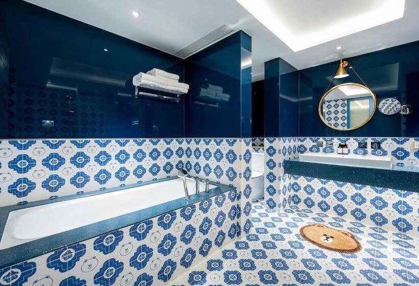 キングサイズベッドのスイートルーム, Line Friends Presents Casa De Amigo