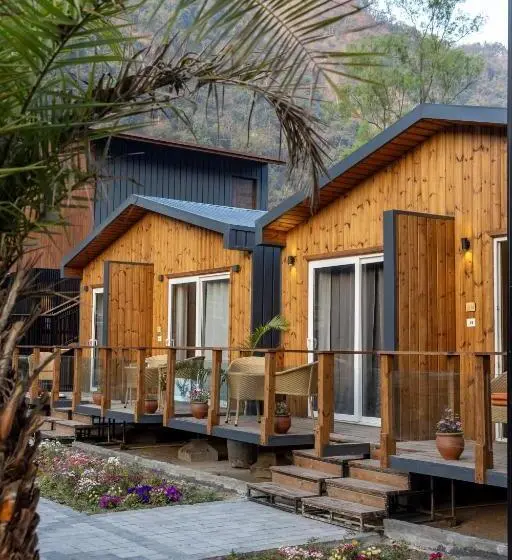 Premium room with river view, Justa Rasa Retreat & Spa Rishikesh