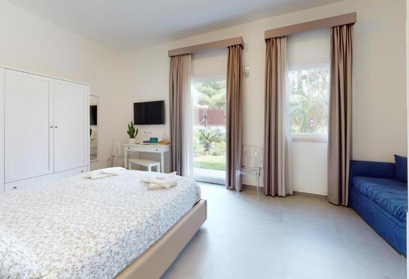 اتاق استاندارد چهارنفره با چشم‌انداز باغ, Villa Aries   Rural Chic Experience