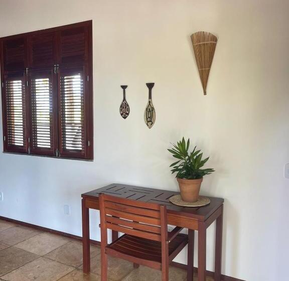 חדר סטנדרט נוף לים עם מרפסת, Casa Camurupim