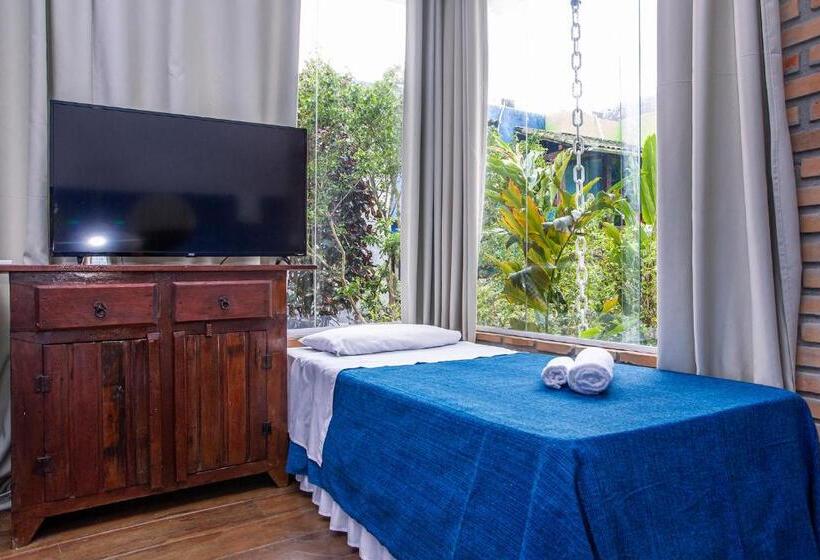 豪华房间带漩涡浴缸, Pousada Recanto Da Villa