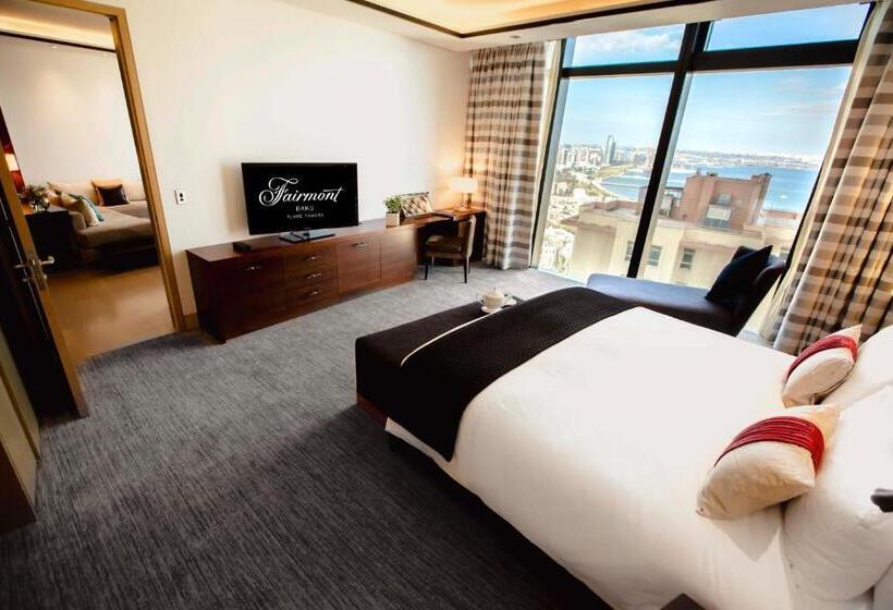 آپارتمان 1 خوابه با چشمانداز دریا, Apartments By Fairmont Baku Flame Towers