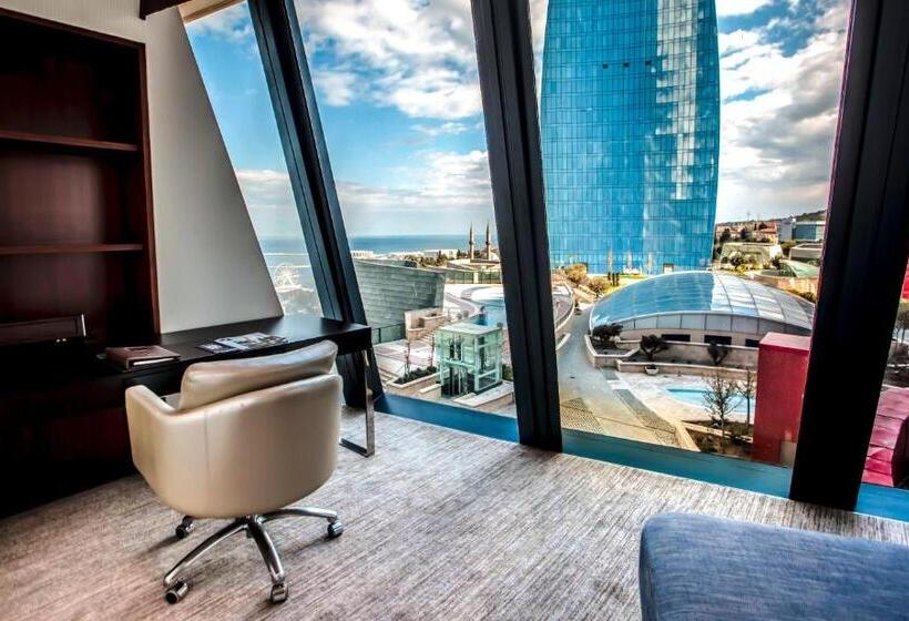 آپارتمان 2 خوابه با چشمانداز دریا, Apartments By Fairmont Baku Flame Towers