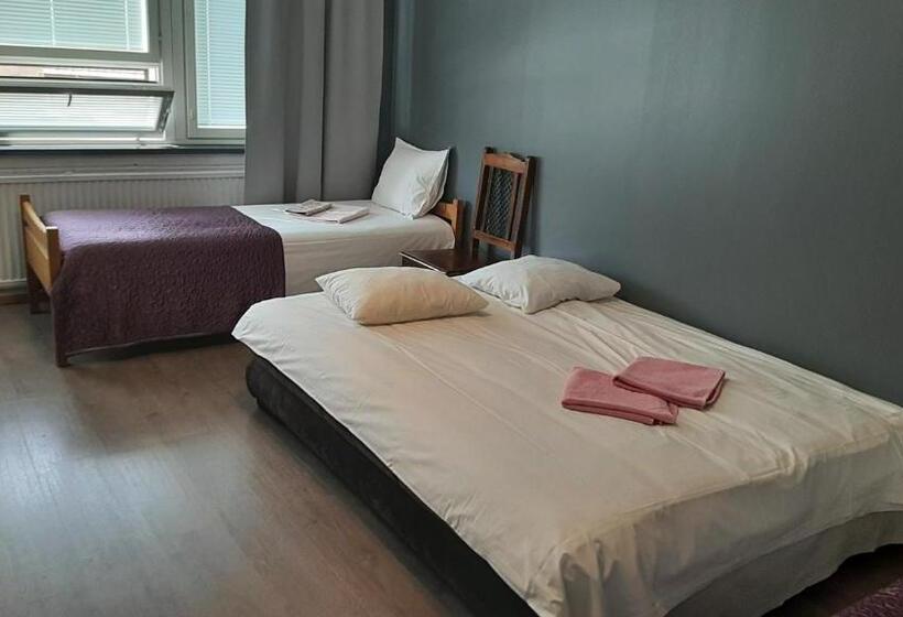 غرفة عائلية حمام مشترك, Center Hostel Kaatrahovi