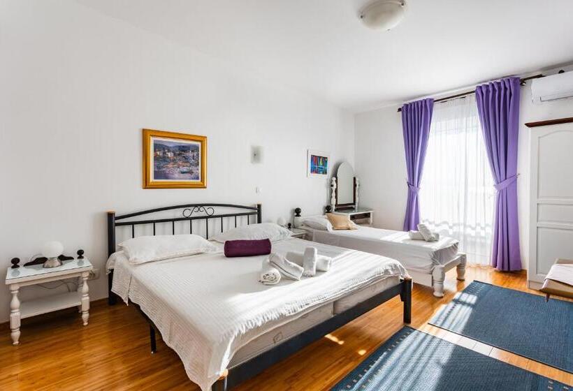 דירת חדר עם נוף לים ומרפסת, Pansion Amigos