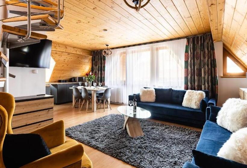 Апартаменты Deluxe 1 Спальня, Aparthotel Delta Zakopane - Delta Garden