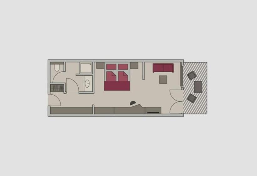 Студио Стандарт с Балконом, Haubers Naturresort Gutshof