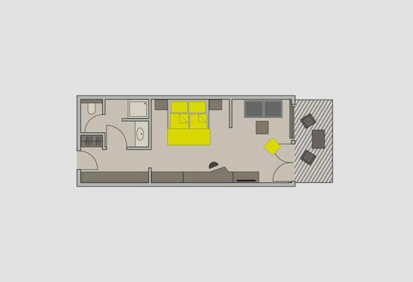 Студио Стандарт с Террасой, Haubers Naturresort Gutshof
