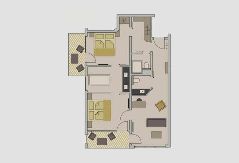 Люкс 2 Спальни, Haubers Naturresort Gutshof