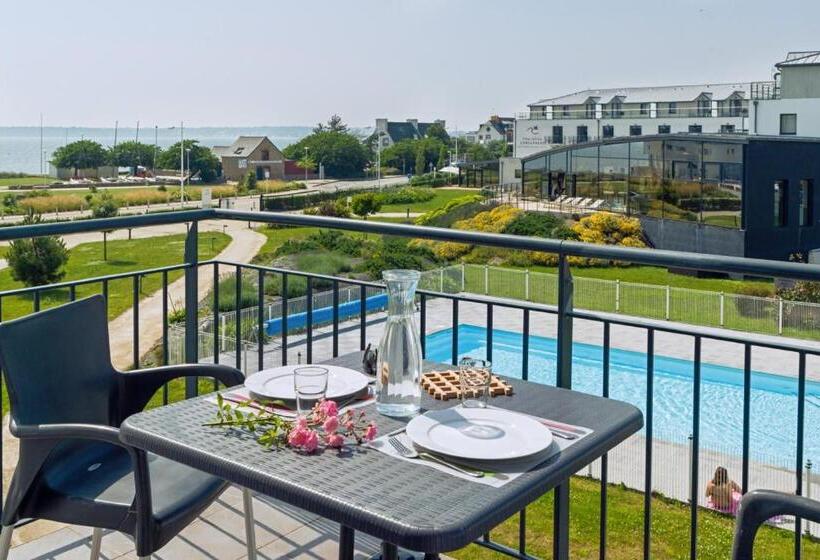 شقة غرفتين نوم إطلالة جانبية على البحر, Residence Thalasso Concarneau