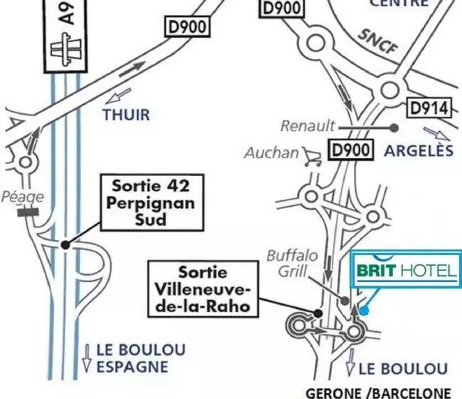 ファミリールーム, Brit Hotel Porte D Espagne