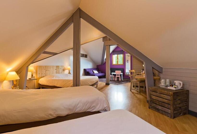 Четырехместный Номер Стандарт, Logis Hôtel Volcan Sancy