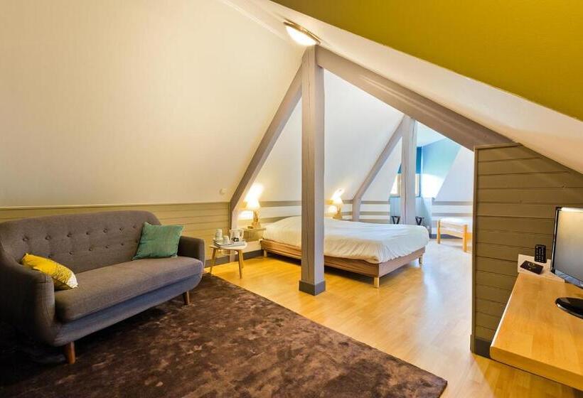 Номер Стандарт Трехместный, Logis Hôtel Volcan Sancy