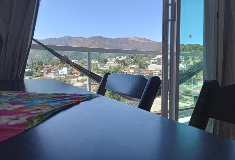 带阳台套房, Hospedagem Sol Nascente